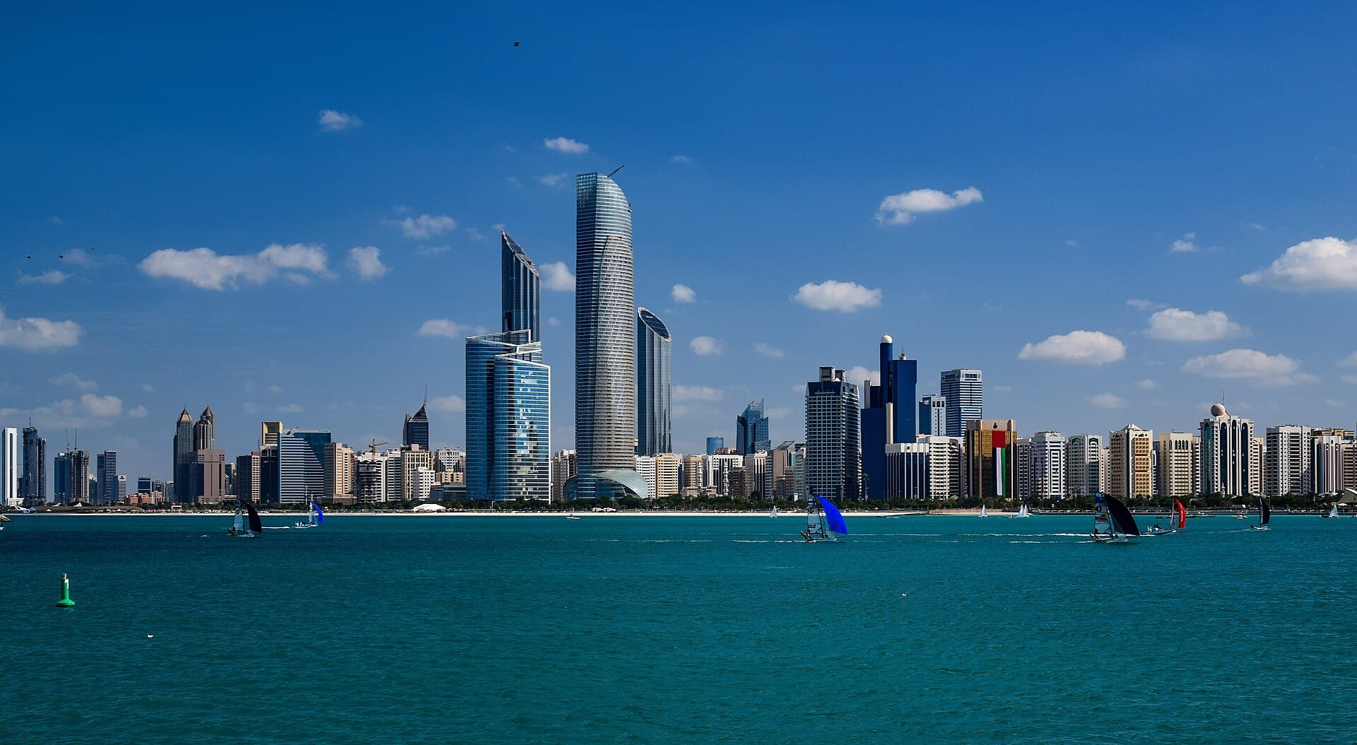 The skyline of Abu Dhabi, home of the Mubadala and ADIC sovereign wealth funds.